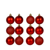 Kit 12/24/36 Bolinhas Enfeite de Árvore De Natal 4cm Mista Lisa Fosca Glitter Decoração Natalina Kit 12/24/36 Bolinhas Enfeite de Árvore De Natal 4cm Mista Lisa Fosca Glitter Decoração Natalina