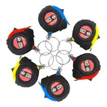 Kit 12 a 48 Chaveiro Fita Métrica Trena Retrátil 1mts Coloridos Para Lembrancinha