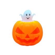 Kit 12 Abóboras Squishies de Plástico para Decoração de festa de Halloween