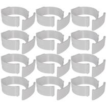 Kit 12 Abraçadeira Impacto Com Trava Tubo 75Mm 3'' Incolor