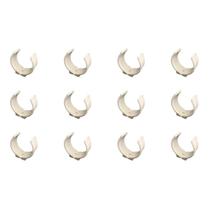 Kit 12 Abraçadeira Impacto Para Cano 50Mm 2'' Branca Estrela
