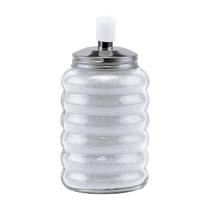 KIT 12 Açucareiro de Vidro com Bico Dosador Inox Restaurante