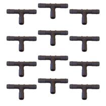Kit 12 Adaptador T 1/2 Para Mangueira 1/2 Polegadas Conexão Tê