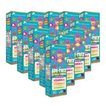 KIT 12 ADE-TRIX Kids (Vit. A D E) 30ml Sabor Morango