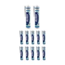 Kit 12 Adesivo Acrilico Trinca Rachadura 425g Brco Tekbond