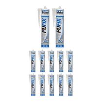 Kit 12 Adesivo Pu40 Fix Cinza 280ml Tekbond