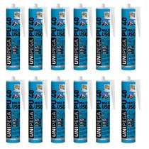 Kit 12 Adesivo Pu40 Selante Cola Parabrisa Juntas Metal Vidro