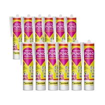 Kit 12 Adesivo Selante Pu40 Multiuso Branco 360G Quartzolit