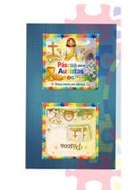 Kit 12 adesivos de Páscoa Autistas para tabletes de chocolates 5 cm- Faça você mesmo