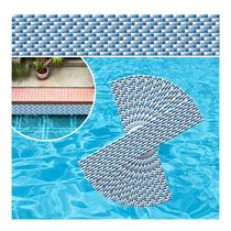 Kit 12 Adesivos Piscina Vinílico Degradê Pastilha Azul 100x10cm Kit 12 Adesivos Piscina Vinílico Degradê Pastilha Azul 100x10cm