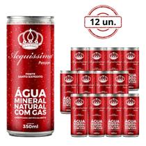 Kit 12 Águas com Gás Acquíssima 350 ml Perfeita Para Hidratação Com Sabor e Qualidade