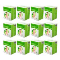 Kit 12 Algodão Quadrado Puro Bellacotton Biodegradável c/50 Unidades