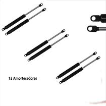 Kit 12 Amortecedores Pistão Mola A Gas 254 X 159 Mm 35kg - Amortex