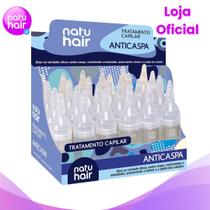 Kit 12 Ampolas de Tratamento Capilar Anticaspa Natuhair 10ml Contém 12 Unidades