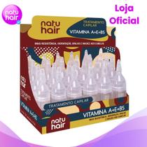 Kit 12 Ampolas de Tratamento Capilar Natuhair 10 ml Vitamina A E B5