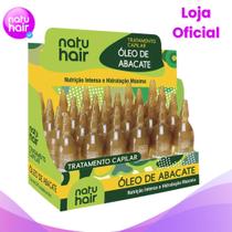 Kit 12 Ampolas de Tratamento Capilar Óleo de Abacate Natuhair 10ml Contém 12 Unidades