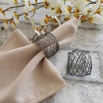 Kit 12 Anéis Porta Guardanapo Argola Prendedor Mesa Posta Fio Infinito Prata Escuro Kit 12 Anéis Porta Guardanapo Argola Prendedor Mesa Posta Fio Infinito Prata Escuro