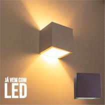 KIT 12 Arandela 2 Fachos Slim Marrom + LED G9 5w 3000K Luminária Externa ou Interna St397