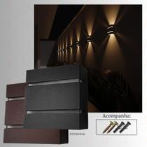 Kit 12 Arandela Luminária Parede Muro Jardim - Cor Branco