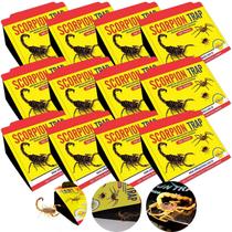 Kit 12 armadilha adesiva scorpion trap para escorpiões e insetos rasteiros