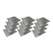 Kit 12 Assadeiras Estampada Perfurada Alumínio 35cm X 35cm Prp-004 - Cimapi Kit 12 Assadeiras Estampada Perfurada Alumínio 35cm X 35cm Prp-004 - Cimapi