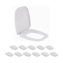 Kit 12 Assento Sanitario Like Branco Incepa - Celite Kit 12 Assento Sanitario Like Branco Incepa - Celite