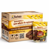 Kit 12 Bananinha Sem Açúcar TACHÃO DE UBATUBA 200g Kit 12 Bananinha Sem Açúcar TACHÃO DE UBATUBA 200g