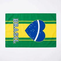 Kit 12 Bandeira Brasil 50x70 Paixão Brasileira Decoração