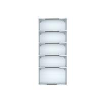 Kit 12 Bandejas Canto 202 FIT Farmacia 30/25 Branco Pe Cinza