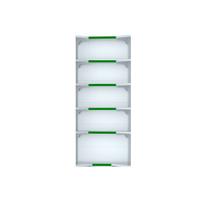 Kit 12 Bandejas Canto 202 FIT Farmacia 30/25 Branco Pe Verde Kit 12 Bandejas Canto 202 FIT Farmacia 30/25 Branco Pe Verde