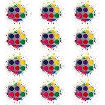 Kit 12 Bandejas De Aluminio Paleta Godê Retangular Para Pinturas Tinta Aquarela Escolar Artesanato