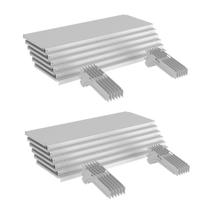 Kit 12 Bandejas Gondola FIT 40 Branco 12X 25x90 Pe Branco