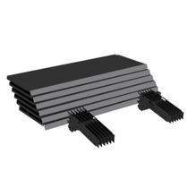 Kit 12 Bandejas Gondola Fit 40 Preto 12X 30X90 Pe Cinza Kit 12 Bandejas Gondola Fit 40 Preto 12X 30X90 Pe Cinza