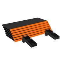 Kit 12 Bandejas Gondola FIT 40 Preto 12X 30x90 Pe Laranja Kit 12 Bandejas Gondola FIT 40 Preto 12X 30x90 Pe Laranja