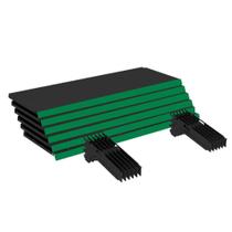 Kit 12 Bandejas Gondola Fit 40 Preto 12X 30X90 Pe Verde