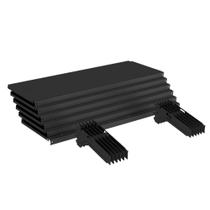 Kit 12 Bandejas Gondola FIT 40 Preto 12X 30x90 Sp Etiqueta Kit 12 Bandejas Gondola FIT 40 Preto 12X 30x90 Sp Etiqueta