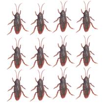 Kit 12 Baratas Baratinha Insetos Realista Borracha Brinquedo