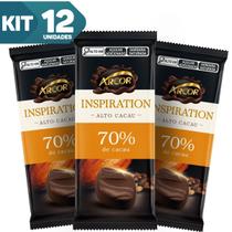 Kit 12 Barra Chocolate Amargo 70% Cacau Arcor 80g