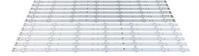 Kit 12 Barramento de led generica Un60fh6003 g Un60fh6103 ag