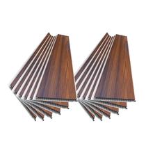 Kit 12 barras Forro Teto Leve Base de Polímero Pead Jacarandá 295cm X 25cm x 0,7cm de Espessura Formaco Decor Kit 12 barras Forro Teto Leve Base de Polímero Pead Jacarandá 295cm X 25cm x 0,7cm de Espessura Formaco Decor