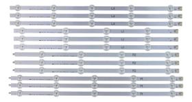 Kit 12 Barras Led Compatível Com Tv 47ln5400 47ln5700 47la6200