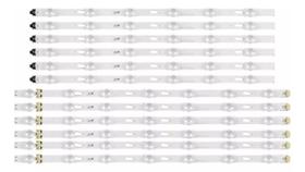 Kit 12 Barras Led Un50ku6000g Un50mu6100g Un50ku6000 Novo