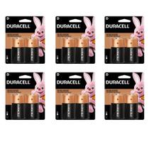 Kit 12 Bateria Pilha Alcalina Grande Duracell 1.5V Radio Câmera Digital Brinquedo Aquecedor Lanterna