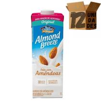 Kit 12 Bebida De Amêndoa Original Sem Adição De Açúcar Almond Breeze 1l