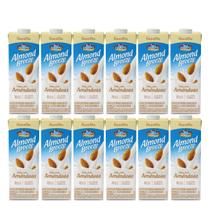 Kit 12 Bebida de Amendoas Almond Breeze 1L Sabor Baunilha