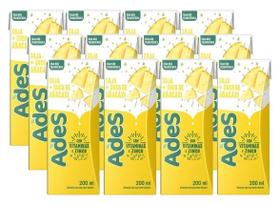 Kit 12 Bebida de Soja Sabor ABACAXI Ades 200ml