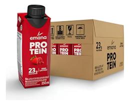 Kit 12 bebida lactea frutas vermelhas 23g emana