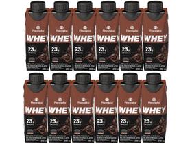 Kit 12 Bebida Láctea Piracanjuba Whey Cacau