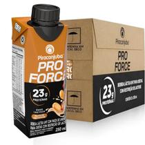 Kit 12 Bebida Láctea Zero Lactose ProForce Pasta de Amendoim 23g de Proteína 250ml Piracanjuba
