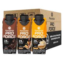 Kit 12 Bebidas Láctea Zero Lactose ProForce 3 Sabores Sortidos 23g 250ml Piracanjuba.